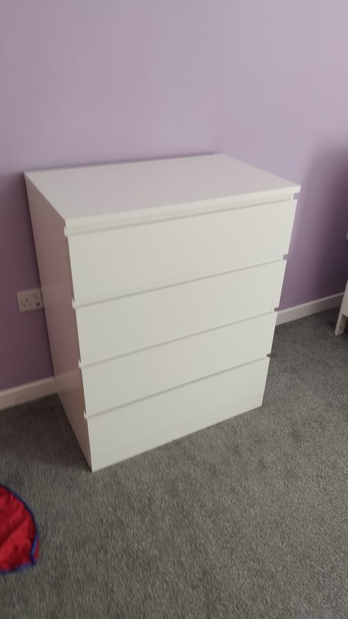 Another white MALM 4-drawer